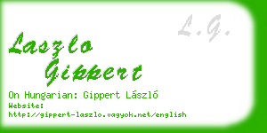 laszlo gippert business card