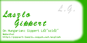 laszlo gippert business card